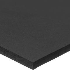 Buna-N Foam: 36″ Wide, 36″ Long, Black Plain Backing