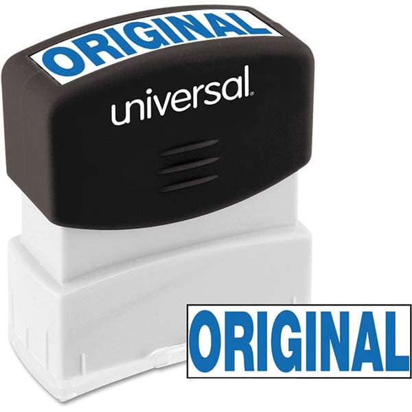 UNIVERSAL - Pre-inked Stock Stamps Type: Message Message: ORIGINAL - Best Tool & Supply