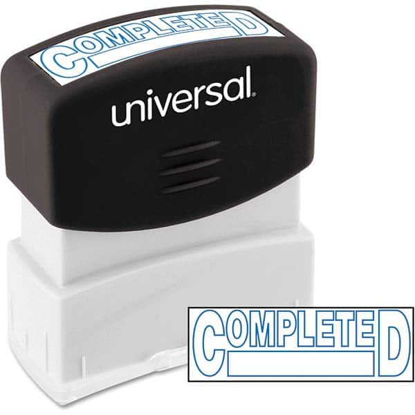 UNIVERSAL - Pre-inked Stock Stamps Type: Message Message: COMPLETED - Best Tool & Supply