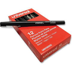 UNIVERSAL - Pens & Pencils Type: Stick Pen Color: Black - Exact Industrial Supply