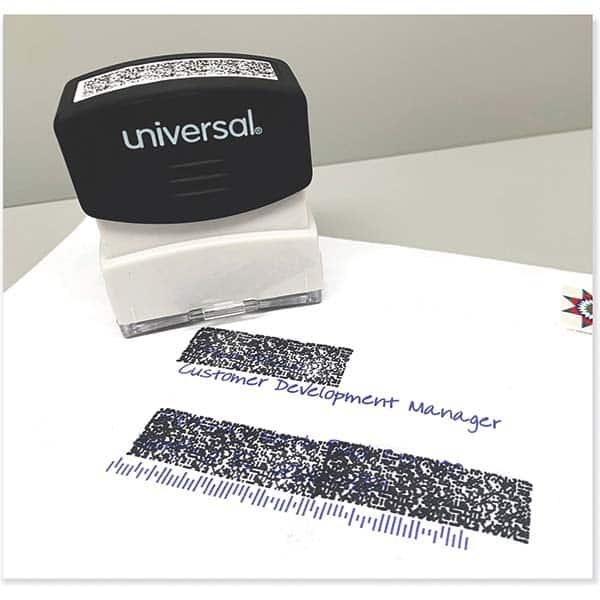 UNIVERSAL - Pre-inked Stock Stamps Type: Message Message: Obscures Data - Best Tool & Supply