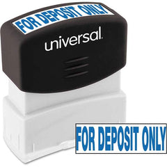 UNIVERSAL - Pre-inked Stock Stamps Type: Message Message: for DEPOSIT ONLY - Best Tool & Supply