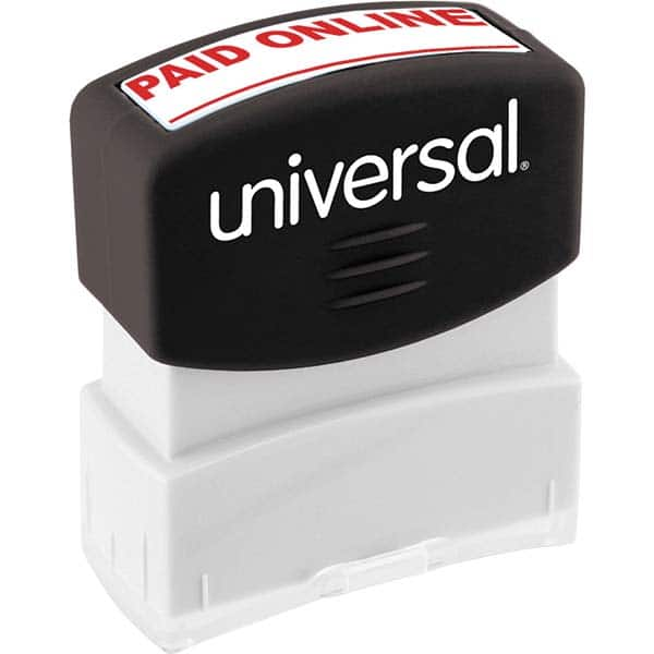 UNIVERSAL - Pre-inked Stock Stamps Type: Message Message: PAID ONLINE - Best Tool & Supply