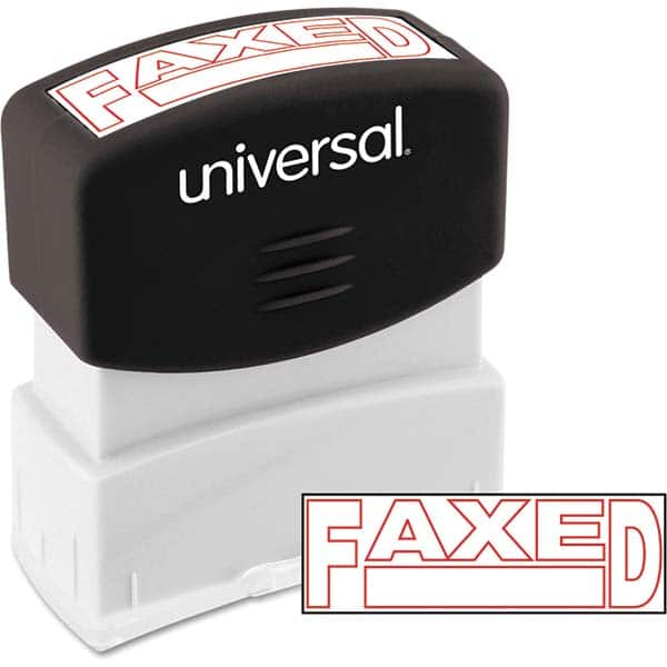 UNIVERSAL - Pre-inked Stock Stamps Type: Message Message: FAXED - Best Tool & Supply