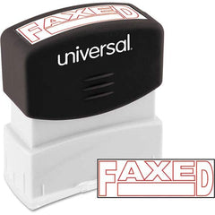 UNIVERSAL - Pre-inked Stock Stamps Type: Message Message: FAXED - Best Tool & Supply