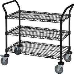 Utility Cart: Wire, Black