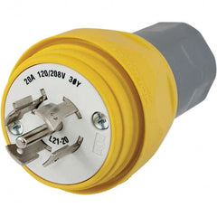 Hubbell Wiring Device-Kellems - 3-Phase Wye 120/208 VAC 20A NEMA L21-20P Industrial Twist Lock Plug - Best Tool & Supply