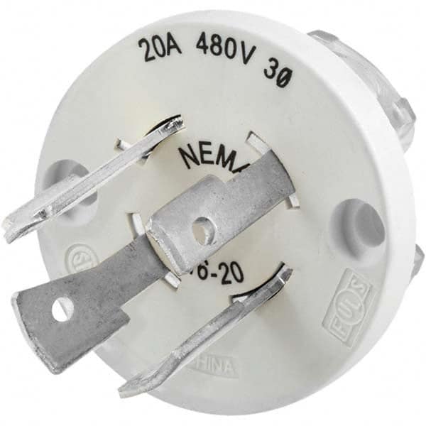 Hubbell Wiring Device-Kellems - 3-Phase Delta 480 VAC 20A NEMA L16-20P Industrial Twist Lock Plug - Best Tool & Supply