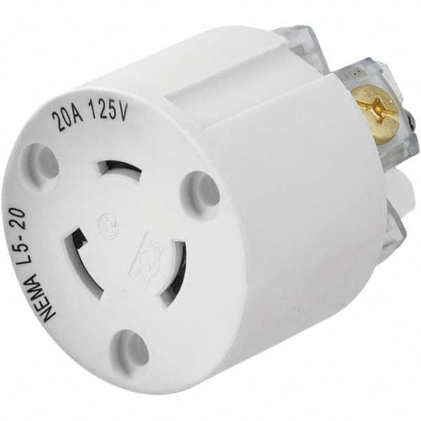 Hubbell Wiring Device-Kellems - 125V 20A NEMA L5-20R Industrial Twist Lock Connector - Best Tool & Supply