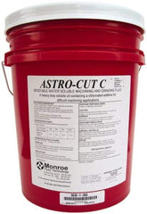 Monroe Fluid Technology - Astro-Cut C, 5 Gal Pail Cutting & Grinding Fluid - Water Soluble, For CNC Milling, Drilling, Tapping, Turning - Best Tool & Supply