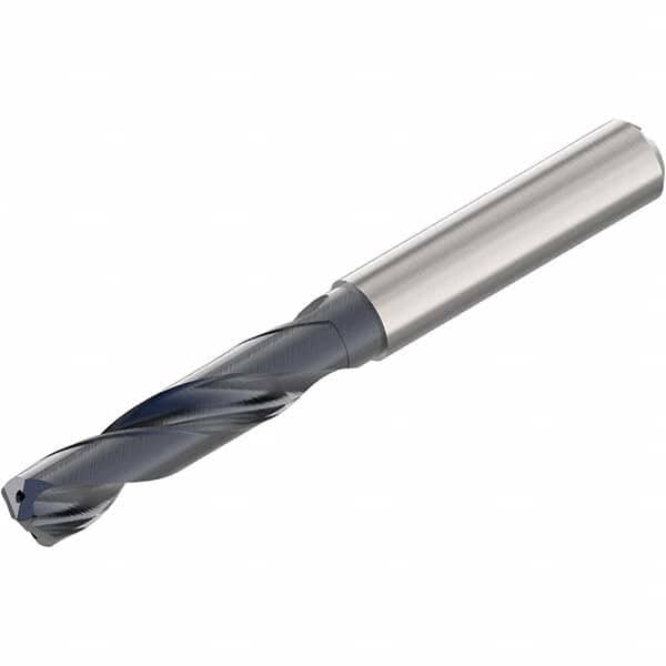 Seco - 5.5mm 140° Spiral Flute Solid Carbide Screw Machine Drill Bit - Best Tool & Supply