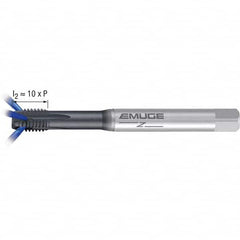 Emuge - M8x1.25 Metric 6H 0 Flute GLT-1 Finish Powdered Metal Spiral Point Tap - Best Tool & Supply