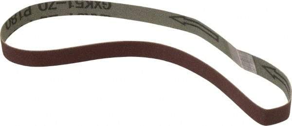 Tru-Maxx - 1/2" Wide x 18" OAL, 180 Grit, Aluminum Oxide Abrasive Belt - Aluminum Oxide, Very Fine, Coated - Best Tool & Supply