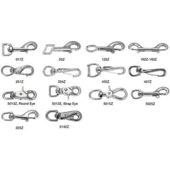 Campbell - 3-1/2" Long Bolt Snap - Nickel Plated with 3/8" Snap Opening - Best Tool & Supply