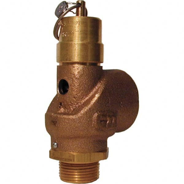 Control Devices - 3/4" Inlet, 3/4" Outlet, ASME Safety Valve - Best Tool & Supply