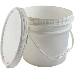 Dynalon Labware - 1 6-Piece 3.5 Gal 10.87" High, High-Density Polyethylene Round White Single Pail - Best Tool & Supply