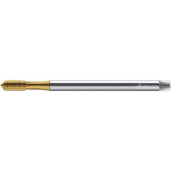 Walter-Prototyp - M4x0.70 ~DIN 371 XL 6HX 3.700 Thread Limit Semi-Bottoming Thread Forming Tap - Powdered Metal High Speed Steel, TiN Finish, 126.87mm OAL, 7mm Thread Length, Right Hand Thread, Series TC420 - Best Tool & Supply