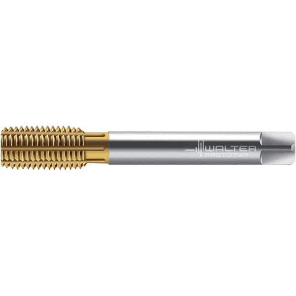 Walter-Prototyp - M16x2.00 DIN 2174 6GX 15.140 Thread Limit Semi-Bottoming Thread Forming Tap - Powdered Metal High Speed Steel, TiN Finish, 110mm OAL, 20mm Thread Length, Right Hand Thread, Series TC420 - Best Tool & Supply