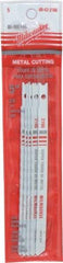 Milwaukee Tool - 5" Long, 24 Teeth per Inch, Bi-Metal Jig Saw Blade - Toothed Edge, 0.2813" Wide x 0.055" Thick, U-Shank - Best Tool & Supply