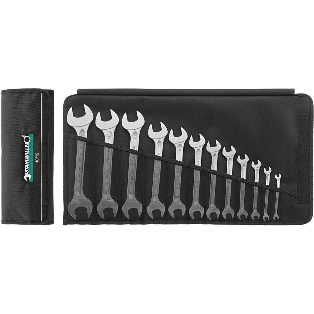 Wrench Sets; Set Type: Double Open Ended Wrench; System Of Measurement: Inch; Container Type: Wallet; Roll; Wrench Size: 1/4 x 5/16 to 1-5/16 ″; Material: Alloy Steel; Chrome; Finish: Chrome-Plated; Overall Length: 12.2048 in; Non-sparking: No; Corrosion-