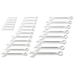 Wrench Sets; Set Type: Combination Wrench; System Of Measurement: Inch; Container Type: Wallet; Roll; Wrench Size: 7/16 to 7/8 ″; Material: Alloy Steel; Chrome; Finish: Chrome-Plated; Overall Length: 10.6300 in; Non-sparking: No; Corrosion-resistant: No;