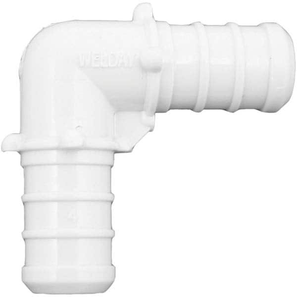 Plastic Pipe Fittings; Fitting Type: Elbow; Fitting Size: 1/2 in; End Connection: Pex; Color: White; Schedule: 40; Lead Free: Yes