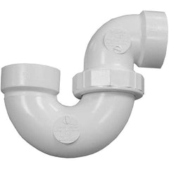 Drain, Waste & Vent Pipe Fittings; Type: Trap; Fitting Size: 1-1/2 in; Material: PVC; Material: PVC; End Connection: Hub x Hub; Fitting Type: Trap; Fitting Size: 1-1/2 in; Material: PVC