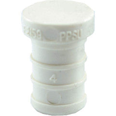 Plastic Pipe Fittings; Fitting Type: Plug; Fitting Size: 1/2 in; End Connection: Pex; Color: White; Schedule: 40; Lead Free: Yes