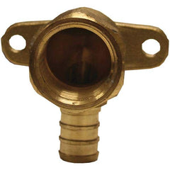 Jones Stephens - Brass & Chrome Pipe Fittings Type: Drop Ear 90 Elbow Fitting Size: 3/4 x 1/2 - Best Tool & Supply