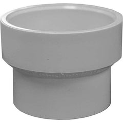 Plastic Pipe Fittings; Fitting Type: Reducer; Fitting Size: 3 x 1-1/2 in; Material: PVC; End Connection: Hub x Hub; Color: White; Schedule: 40