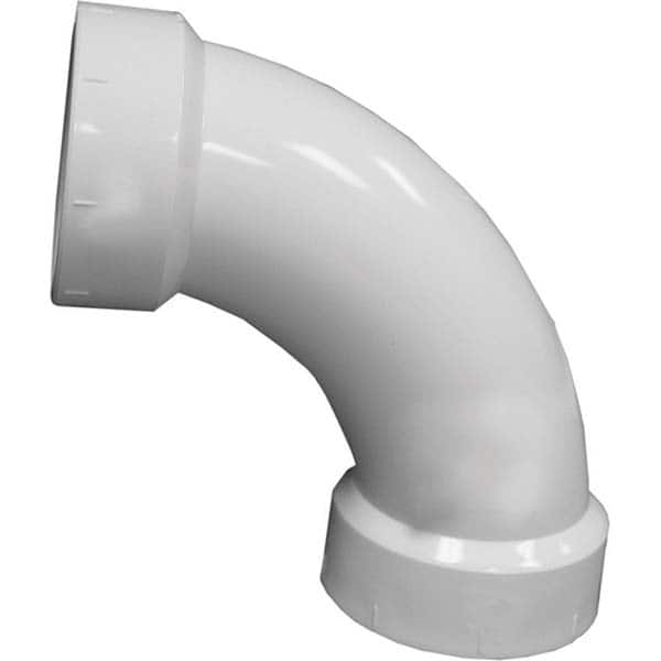 Plastic Pipe Fittings; Fitting Type: Elbow; Fitting Size: 1-1/2 in; Material: PVC; End Connection: Hub x Hub; Color: White