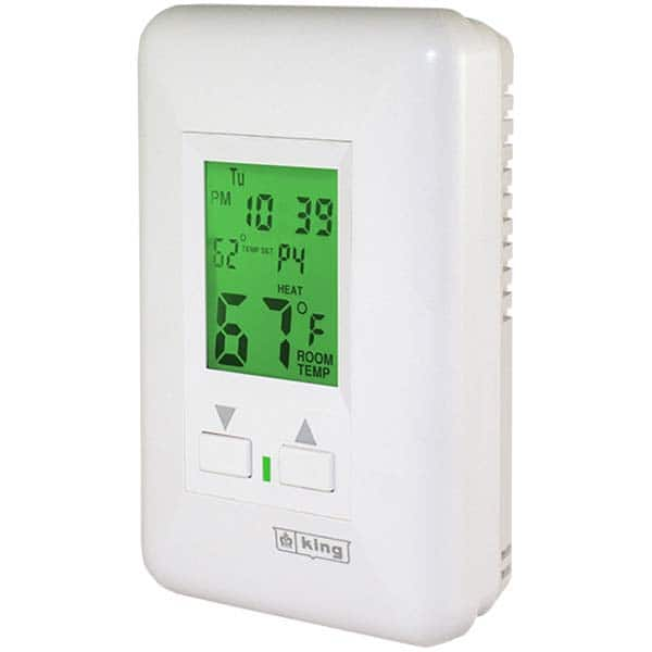 King Electric - Thermostats Type: Hydronic Thermostat Style: Line Voltage Wall Thermostat - Best Tool & Supply