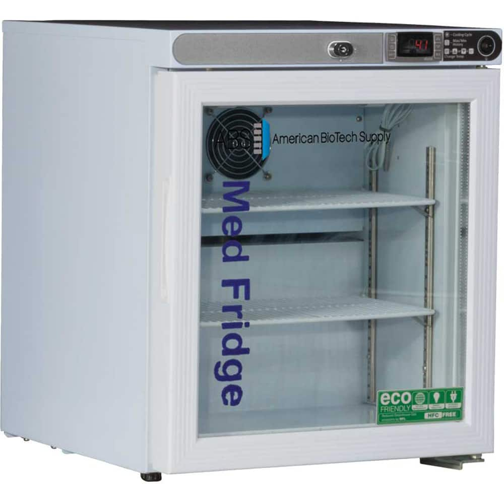 American BioTech Supply - Laboratory Refrigerators and Freezers Type: Pharmacy Refrigerator Volume Capacity: 1 Cu. Ft. - Best Tool & Supply