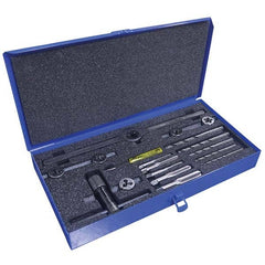 Greenfield Threading - Tap & Die Sets Minimum Tap Thread Size (mm): M6x1.00 Maximum Tap Thread Size (mm): M12x1.75 - Best Tool & Supply