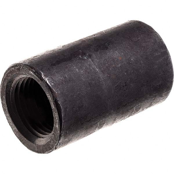 Black Reducing Coupling: 3/4 x 3/8″, Threaded Steel, Black Finish, Class 3000, ANSI/ASME B1.20.1, ANSI/ASME B16.11-MSS SP-83 & ASTM A105