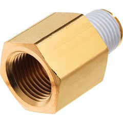 USA Sealing - 1/2 x 3/8" Brass Pipe Reducing Adapter - Best Tool & Supply