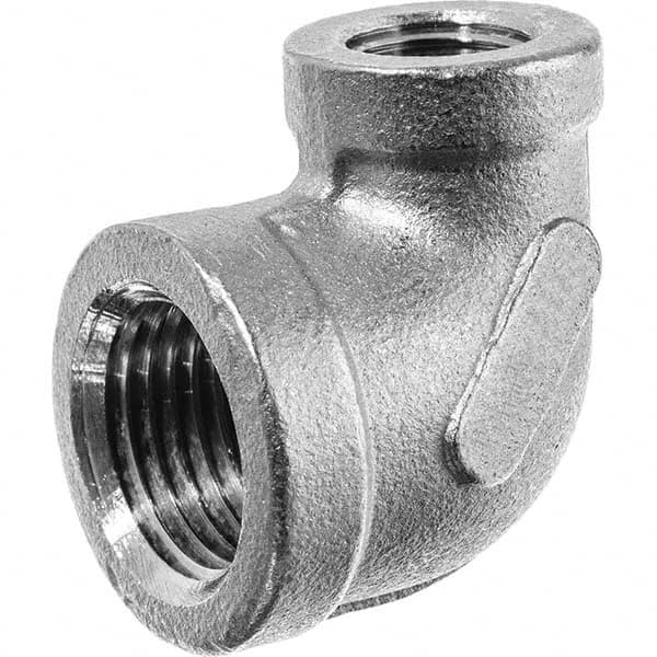 USA Sealing - 1/2 x 1/4" 316 Stainless Steel Pipe 90° Reducing Elbow - Best Tool & Supply