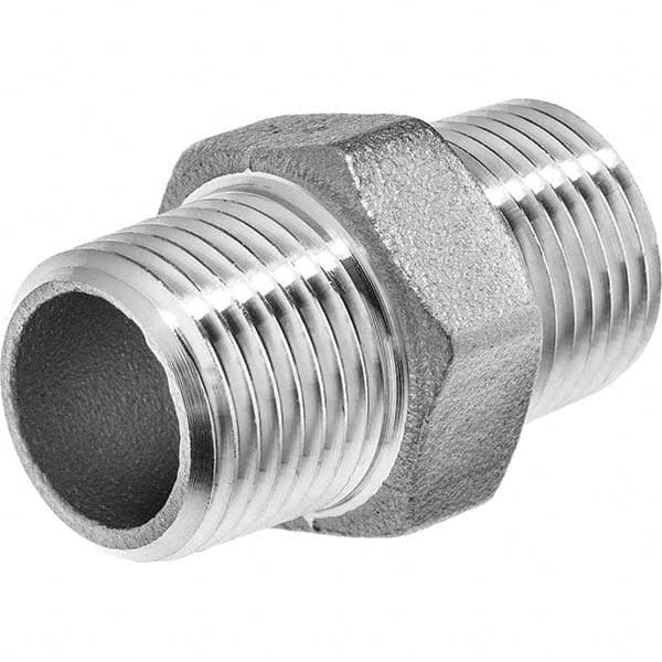 Pipe Hex Plug: 3/8″ Fitting, 304 Stainless Steel MNPT x MNPT, 150 psi