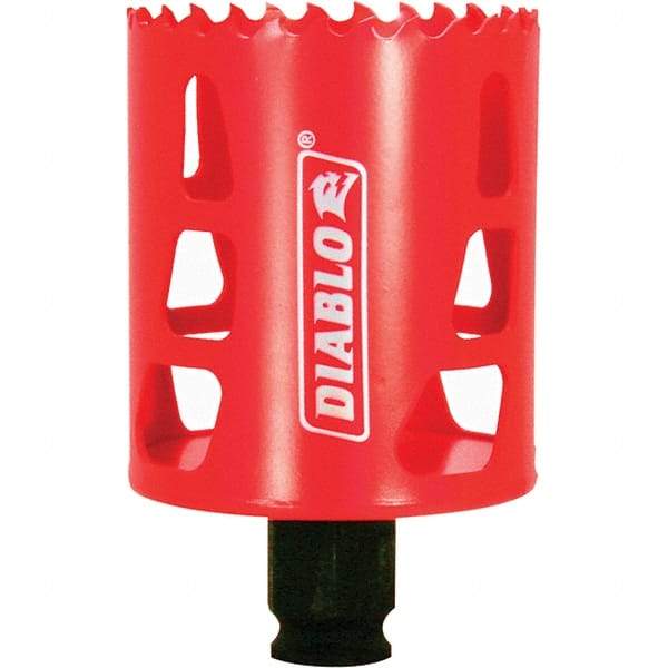 Freud - 2-1/4" Diam, 2-3/8" Cutting Depth, Hole Saw - Bi-Metal Saw, Toothed Edge - Best Tool & Supply