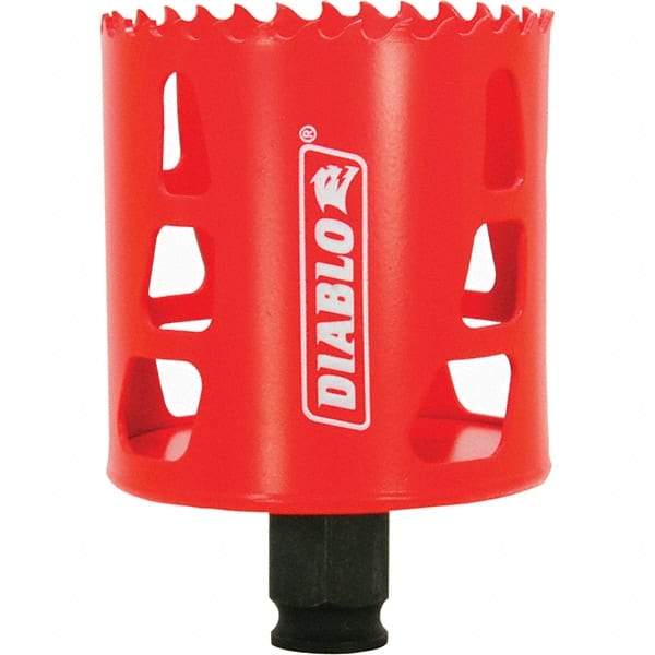 Freud - 2-1/2" Diam, 2-3/8" Cutting Depth, Hole Saw - Bi-Metal Saw, Toothed Edge - Best Tool & Supply