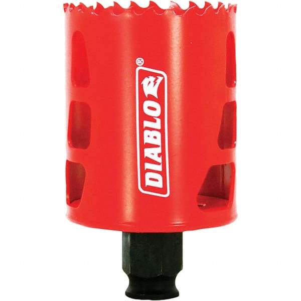 Freud - 2-1/8" Diam, 2-3/8" Cutting Depth, Hole Saw - Bi-Metal Saw, Toothed Edge - Best Tool & Supply