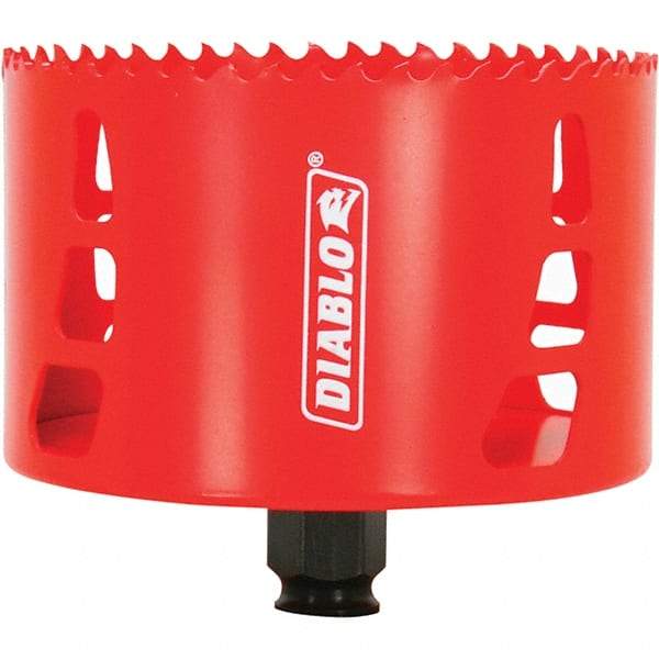 Freud - 4-1/8" Diam, 2-3/8" Cutting Depth, Hole Saw - Bi-Metal Saw, Toothed Edge - Best Tool & Supply