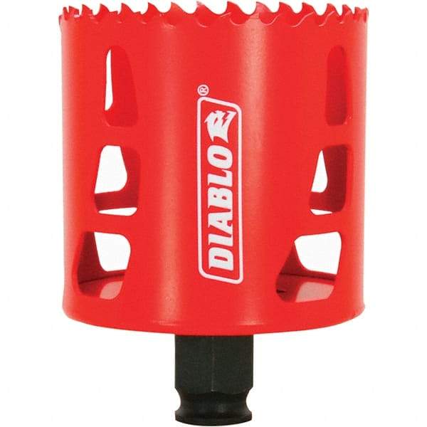 Freud - 2-5/8" Diam, 2-3/8" Cutting Depth, Hole Saw - Bi-Metal Saw, Toothed Edge - Best Tool & Supply