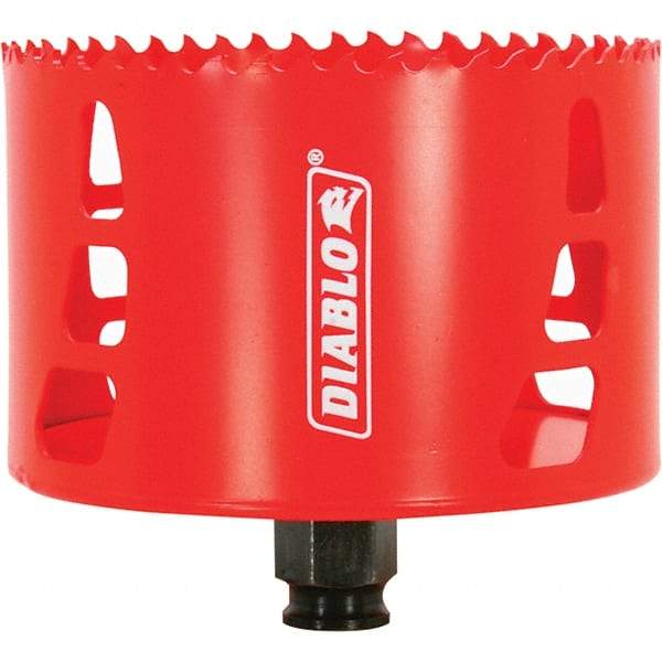 Freud - 4" Diam, 2-3/8" Cutting Depth, Hole Saw - Bi-Metal Saw, Toothed Edge - Best Tool & Supply