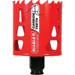 Freud - 2-3/8" Diam, 2-3/8" Cutting Depth, Hole Saw - Carbide-Tipped Saw, Toothed Edge - Best Tool & Supply