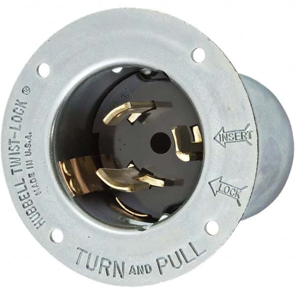 Hubbell Wiring Device-Kellems - 250V 50A NonNEMA Industrial Twist Lock Inlet - Best Tool & Supply