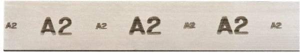 Starrett - 36 Inch Long x 2 Inch Wide x 5/16 Inch Thick, Tool Steel Air Hardening Flat Stock - + 0.25 Inch Long Tolerance, + 0.000-0.005 Inch Wide Tolerance, +/- 0.001 Inch Thickness Tolerance, +/- 0.001 Inch Square Tolerance, AISI Type A2 Air Hardening - Best Tool & Supply