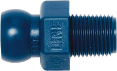 Loc-Line - 1/4" Hose ID, Male to Female Coolant Hose Connector - 1/8" BSPT, For Loc-Line Modular Hose Systems - Best Tool & Supply