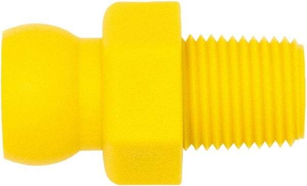 Loc-Line - 1/4" Hose ID, Male to Female Coolant Hose Connector - 1/8" NPT, For Loc-Line Modular Hose Systems - Best Tool & Supply