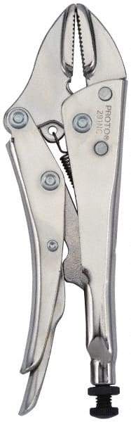 Proto - 7" OAL Straight Jaw Locking Pliers - 1/2" Jaw Width, 1-1/2" Jaw Depth, Steel Handle - Best Tool & Supply